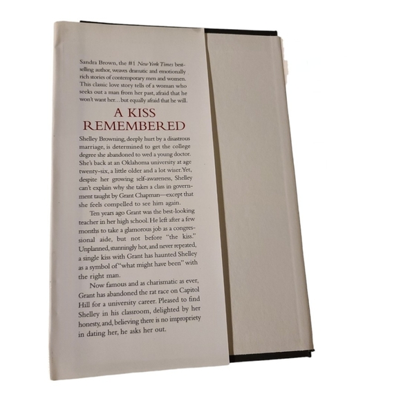 *2 for $20* Sandra Brown Not Even for Love & A Kiss Remembered Hardcover Books - Picture 5 of 6
